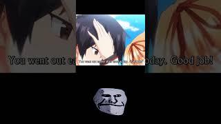 The story of a family of three #anime #animemes  #trollface  #shorts #hitomesama #memes