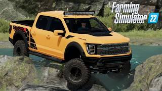 FS22 - DRIVING the 2022 Ford Raptor 3.5L V6 - NEW Car mod for Farming Simulator 2022 Roleplay Mods