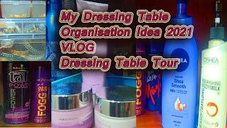 Finally Revealing My Dressing Table- Dressing Table Organization & Tour | My Makeup Collection