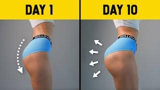 10 Min | 10 Days | 10 Exercises to Grow BUBBLE BUTT - Intense Booty Challenge, No Equipment, At Home