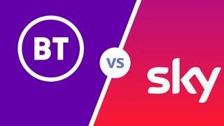 Compare BT TV with Sky Q and how to Fast Forward very quickly.