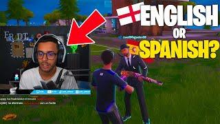 INCONTRO UN BAMBINO e MI FA ENGLISH or SPANISH su FORTNITE!!