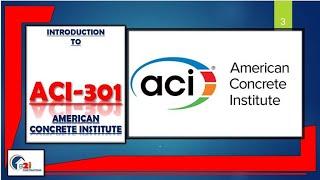 Introduction to ACI 301 ||American Concrete Institute||