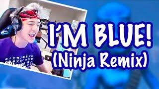 Ninja sings "I'M BLUE"! | Ninja Fortnite Remix by Endigo