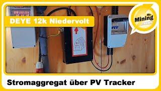 Geschafft Stromaggregat speist über den PV Tracker in den DEYE 12k Niedervolt ein