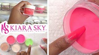 Doing My Nails using Kiara Sky All in one Dip Powder