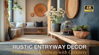 Eco-Friendly Entryway Decor: From Porch to Hallway with Greenery & Rustic Entryway Furniture Ideas