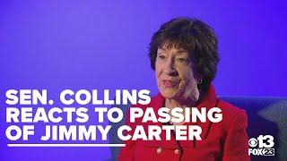 Senator Collins reflects on Jimmy Carter's inspiring legacy beyond his presidency