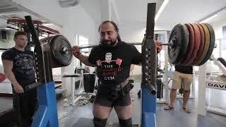 Zahir Khudayarov Squat RAW 3 x 440 kg 968 lbs