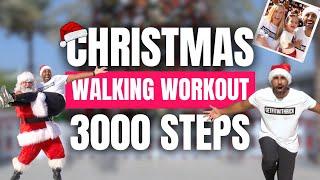 Christmas Walking Workout | 3000 steps at home | Dance Fitness