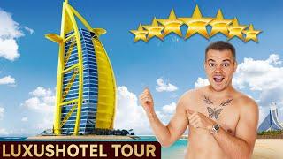 Ich schlafe im TEUERSTEN Hotel Dubais (7 STERNE) - Burj Al Arab (Luxushotel Tour 4/8)