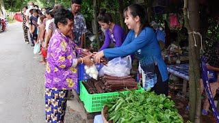 Sáng Ra Đồng Lượm Trứng Vịt được Chị Linh Mua 1000 Trứng Vịt và Rau Tặng Bà Con Khmer | HQ #1323