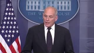 Angry, emotional John Kelly addresses Donald Trump phone call controversy