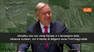 Guterres all'Onu: "Il mondo è in un vortice e sta affrontando sfide mai viste" - SOTTOTITOLI