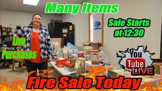 Live Fire sale! Candy, clothing, Christmas presents, mystery items and much more!