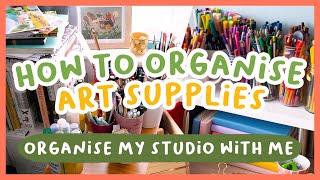 Art supplies organisation! Storage ideas and tips 