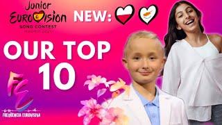 My Top 10: JUNIOR EUROVISION 2024 - OUR Top 10 - New: 