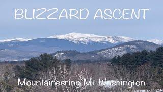 MT WASHINGTON WINTER ASCENT During BLIZZARD with Overnight