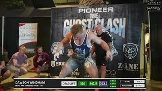 Dawson Windham • 4th place 902.5kg Total (Raw) • 110kg Class • The Ghost Clash 2023