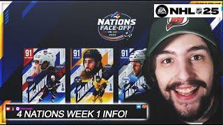 INSANE 4 NATIONS EVENT WEEK 1 ALL INFO I NHL 25 HUT