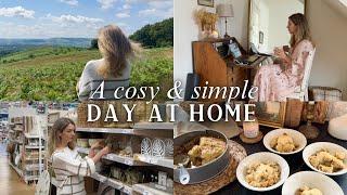 A simple & cosy day in my life: baking pear crumble, English Countryside walk, Slow Living Vlog UK