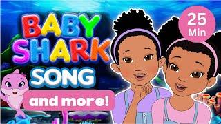  Baby Shark & More!  Non-Stop Kids Songs & Nursery Rhymes | Sisterly Vibes Compilation 