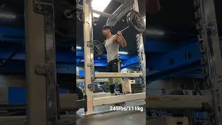 245lbs/111kg Slow Back Squat