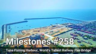 India completes WORLD'S TALLEST Railway Pier Bridge, Tuna Fishing Harbour