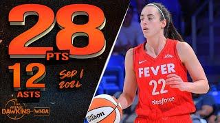 Caitlin Clark Drops 28 Pts x 12 Asts vs Wings  | September 1, 2024