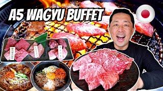 BEST ALL YOU CAN EAT A5 WAGYU BEEF BBQ BUFFET  Wagyu Restaurant in Tokyo Japan