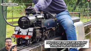 MINIATURE Steam Trains On A Friday Night? Yes Please! | Maidstone Miniature Railway M.M.E.S.