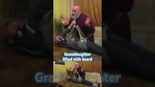 Extraordinary man - granddaughter lifted with beard #shorts #beard #extraordinary #chojus