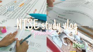 Productive Study vlog 04  | NTSE aspirant | studyfluff 