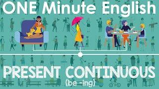 ONE MINUTE ENGLISH: PRESENT CONTINUOUS (be -ing)