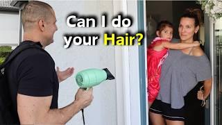 Asking Strangers To Do Their Hair