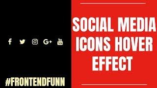 Social Media Icons Hover Effect