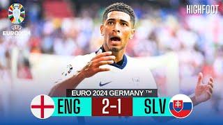 England vs Slovakia 2-1 - ALL GOALS & Highlights - EURO 2024