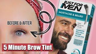 5 Minute DIY Brow Tint // Before & After