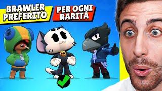 Scelgo e Gioco col Mio BRAWLER PREFERITO per Ogni Rarità! Brawl Stars ITA!