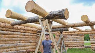 Loft Floor Joists - Building My Log Home Pt. 15