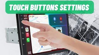 Set panel buttons in Android car stereo 4/64 octa-core T5H | Touch buttons settings in car stereo