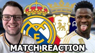 VINI JR HATRICK!!! REAL MADRID VS OSASUNA MATCH REACTION