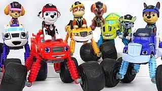 Blaze and the Monster Machines Monster Morpher Go! Save the Tayo with Paw Patrol! #DuDuPopTOY