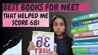 BOOKS THAT I USED TO SCORE 681 MARKS IN NEET EXAM  IN LESS THAN 5 MINS !!!!!!*NOT SPONSORED*