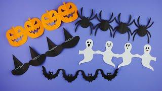 Halloween decorations with paper easy [Paper cutting DIY]