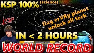 Put a Flag on EVERY Planet in KSP... in less than 2 hours! | WORLD RECORD 100% Speedrun