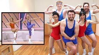 Vlog Squad Follows an 80's Aerobic Music Video