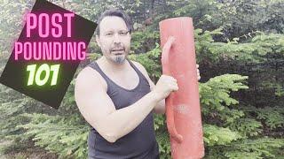 Fencing 101 Pounding Posts - Fencing on a budget!