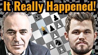 Kasparov vs. Carlsen (As An Adult!) A Game Like NO OTHER!! Chess Legends COLLIDE!!!