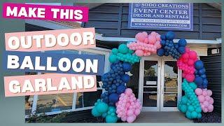 Large Organic Balloon Garland